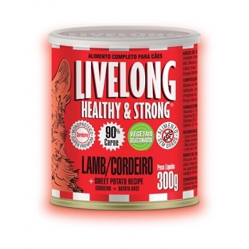 LIVELONG CAO CORDEIRO LATA 300 GR