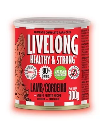 LIVELONG CORDEIRO LATA 300 GR