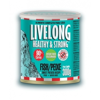 LIVELONG CAO PEIXE LATA 300 GR