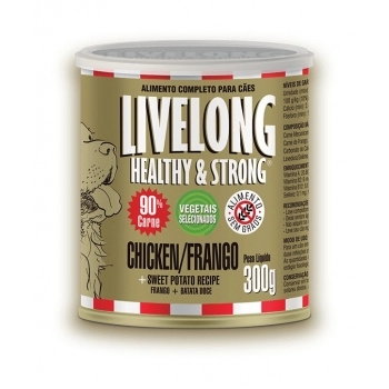 LIVELONG CAO FRANGO LATA 300 GR