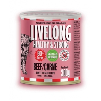 LIVELONG CAO CARNE LATA 300 GR