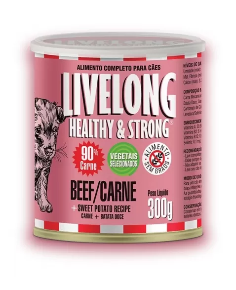 LIVELONG CARNE LATA 300 GR