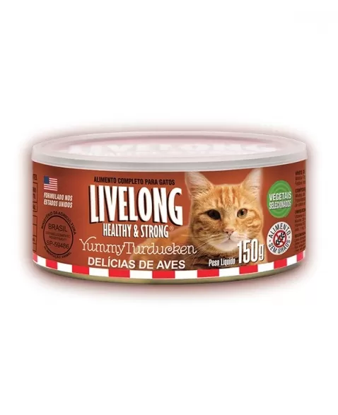 LIVELONG DELICIAS DE AVES LATA 150 GR