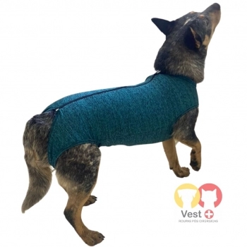 ROUPA CASTRACAO MACHO AZUL NR 06