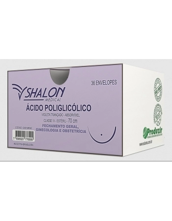 FIO POLIGLICOLICO 4-0 C/AG SHA 36
