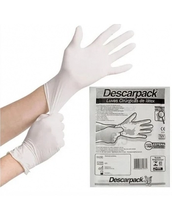 LUVA CIR EST 7.5 DESCARPACK 50