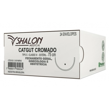 FIO CAT CROM 5-0 C/AG SHA 24
