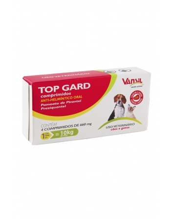 TOP GARD PLUS 600 MG C/ 4 COMPR VANSIL