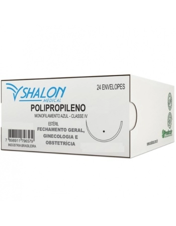 FIO POLIPROPILENO 2-0 C/AG 3,5 SHA 24