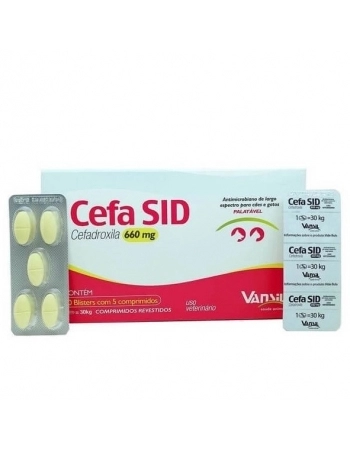 CEFA SID 660 MG 100 COMPR VANSIL