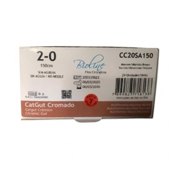 FIO CAT CROM 2-0 S/AG 150 CM BIO