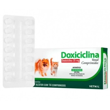 DOXICICLINA 25 MG C/14 COMP VETNIL
