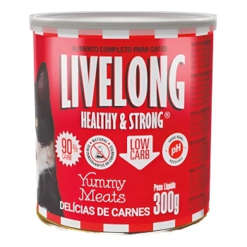 LIVELONG GATO DEL CARNE LATA 300 GR