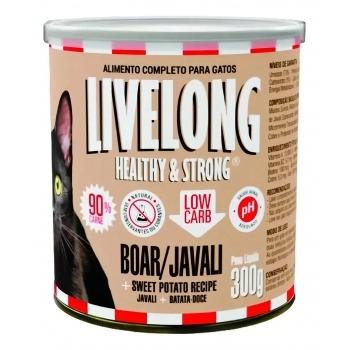 LIVELONG GATO JAVALI LATA 300 GR