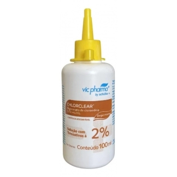 CHLORCLEAR 2% DEGERMANTE 100 ML/GLICONATO DE CLOREXIDINA 2% TENSOATIVOS VICPHARMA