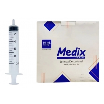 SERINGA 10ML S/AG LUER SLIP UND MEDIX