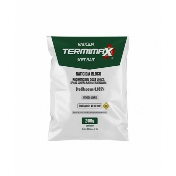RATICIDA BLOCO SOFT BAIT TERMIMAX 200G