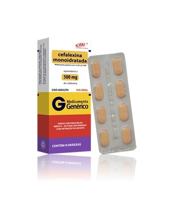 CEFALEXINA 500MG 8 CPR ABL