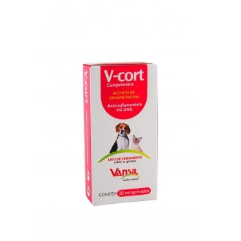 V-CORT 0,5 MG C/20 COMPR VANSIL