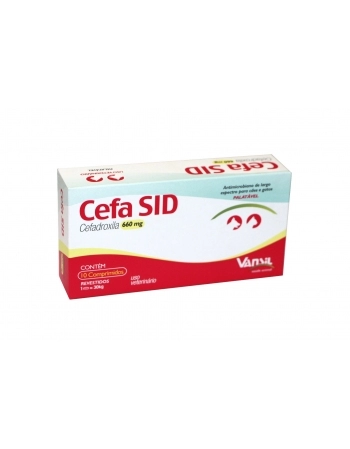 CEFA SID 660 MG 10 COMPR VANSIL